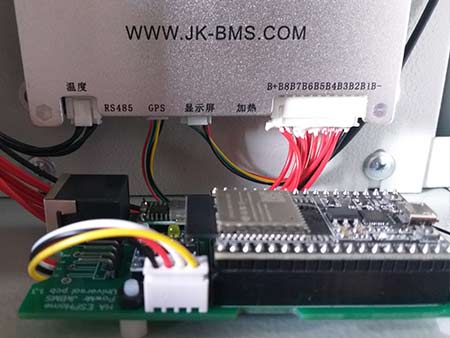 підключення JK BMS до ESPHome